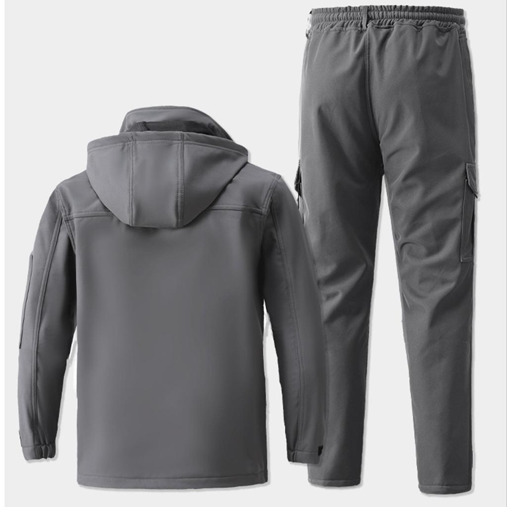 Pánská fleecová bunda oblek větruodolný a voděodolný venkovní mrazuvzdorný teplý bavlněný kabát zesílený oblek