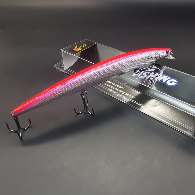 1pc Big Bionic Minnow Lure Artificial Bait 180mm/24g Half Water Fishing Lure Fishing Tackle  - Perfect for Catching Big Fish