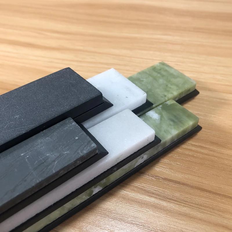 2-5 Stück 160*30mm Natürlicher Achat Festwinkel-Schärfer Spezielles Zubehör Wetzstein Polieren Küchenmesser Schärfsystem Heiß