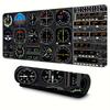 Airplane Dashboard Mouse Pad Large Rubber Base Antislip Pc Desk Accessories Mousepad For Office Gamer Keyboard Mats Decor Mat