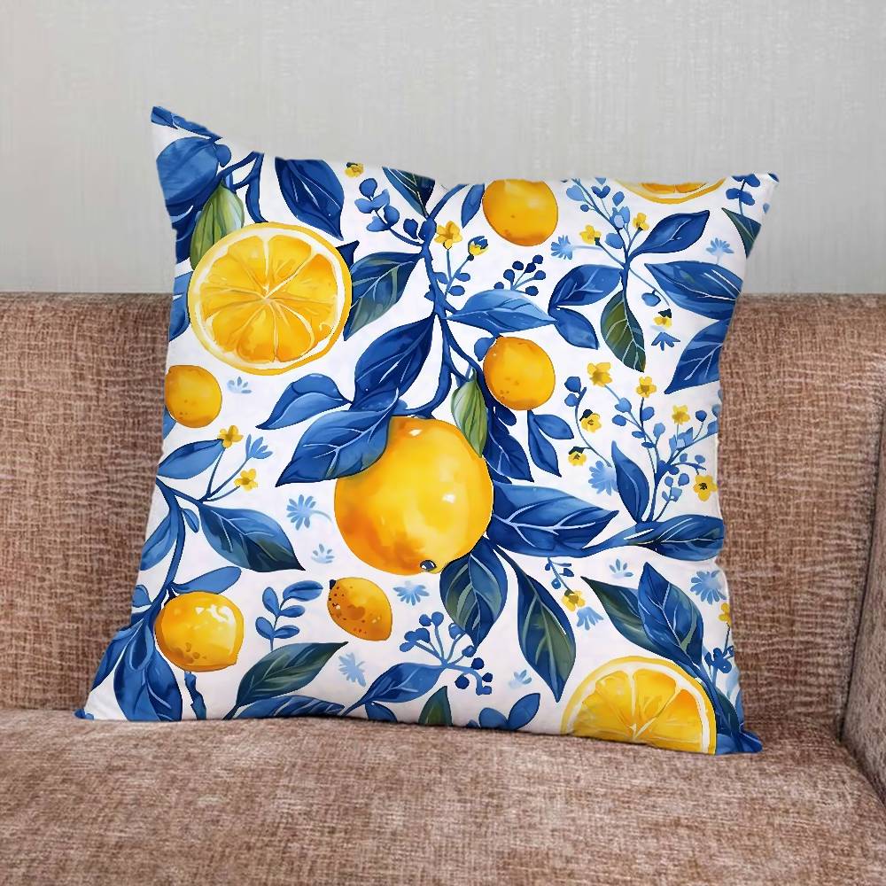 Lemon Pillow Case Pillowcase Home Sofa Cushions Car Cushions Pillowcover Office Pillowshell Pillow
