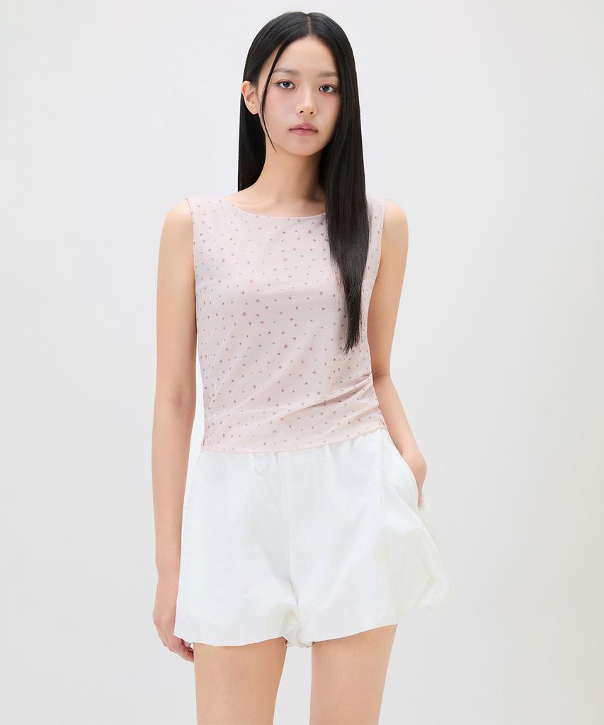 MIXXO Mesh Flower Sleeveless_Miwhng51Ms