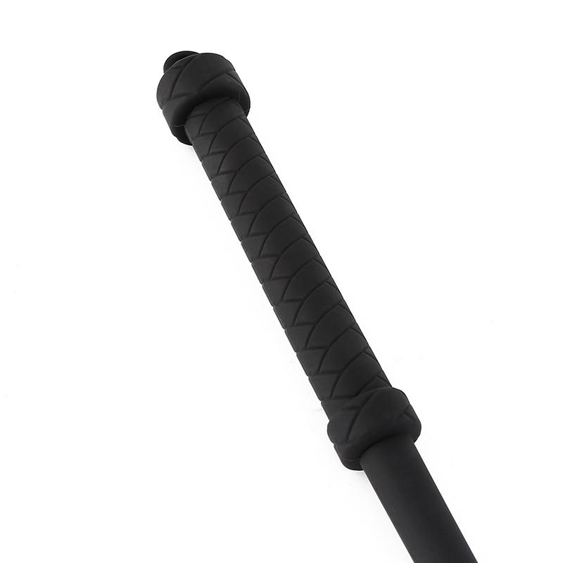 Černé 60cm originální silikonové biče na koně Jezdecké tréninkové nástroje Submisivní jízda na koni bič na koňské dostihy Podpěry na bičování