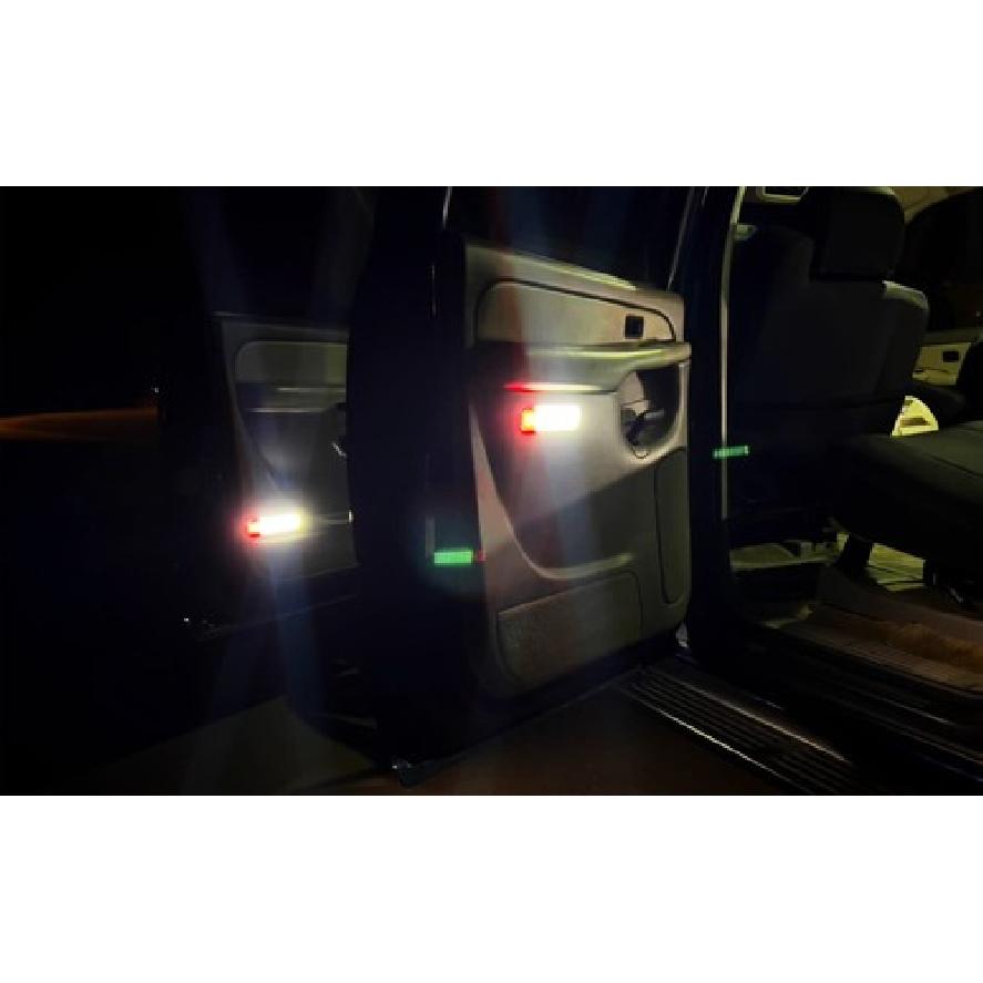 White/Red LED Side Door Courtesy Lights For GM Escalade Silverado Suburban Yukon