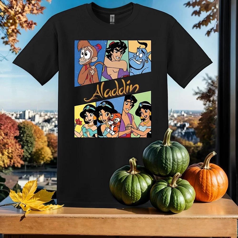 Cute Aladin Teams Black T Shirt Gift For Friends S
