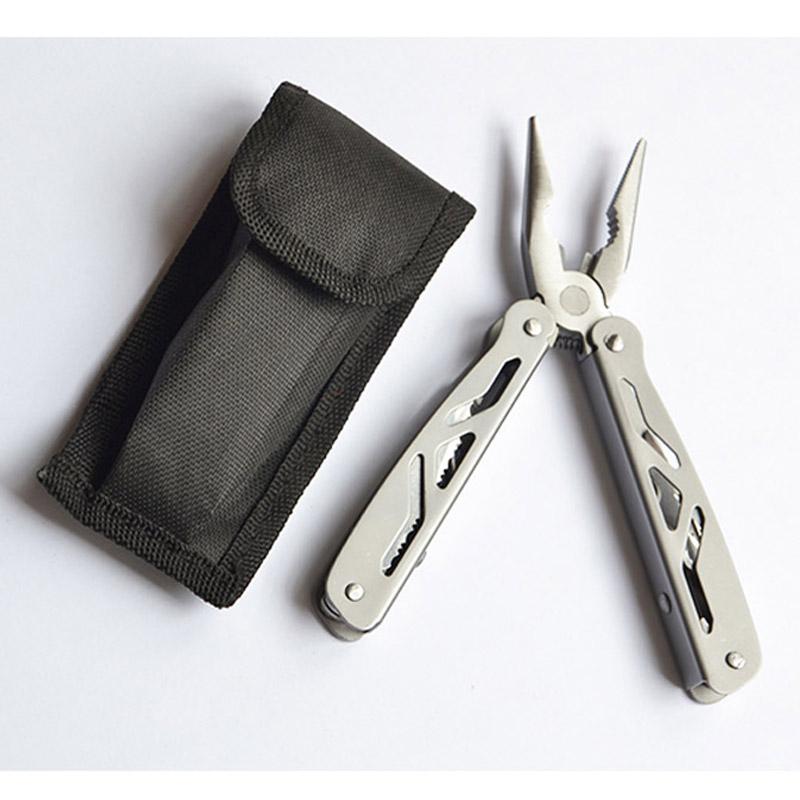 Multifunctional 13 in One Pliers Folding Combination Tool Knife Stainless Steel Folding Knife Multi-purpose Gift Tool silvery