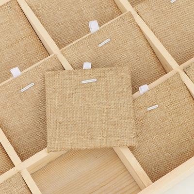 Wooden   Jewelry Display Tray Showcase Storage Case For Ear  Bangle Necklace (12 Slots)