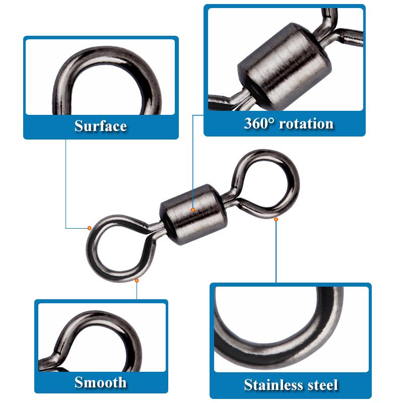 High-Speed Figure 8 Swivel Connector: Strong Pull Fishing Tackle Accessory