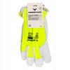 Fluorescent leather protective gloves GOATSKIN yellow size 11