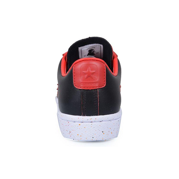 Converse Pro Leather 76 Casual Low Top Canvas Sneakers Unisex Sneakers Black Red 156827C