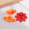 3 Stück Orange Glaskleberkappen Oder 2 Stück Rote Flexible Kappen im Zahnrad-Stil Verhindern Kleberhärtung Für Standard-Kleberflaschen