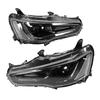 LED Dual Beam Projector Dynamic Headlights Blackout Fit for LancerEvo X 2008?2017 LHD