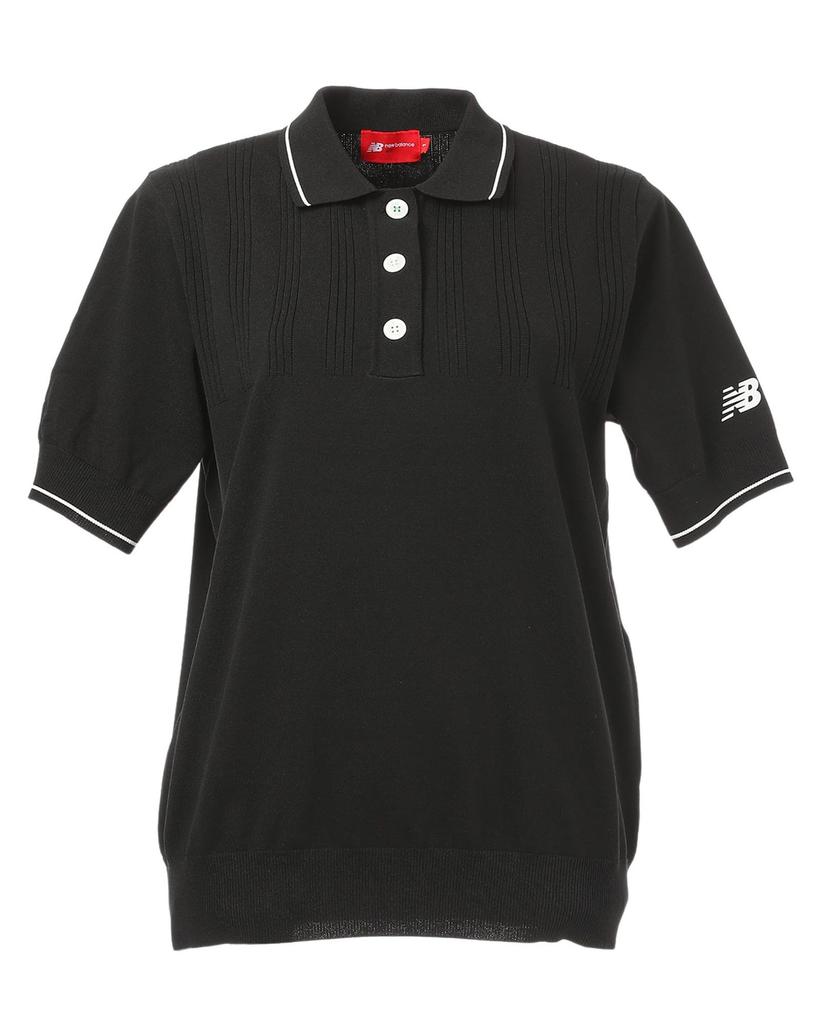Golf Short Sleeve Knit Polo Shirt 0 [New Balance] Women's (Stretchy) / 012-5175502 010_Black [S]
