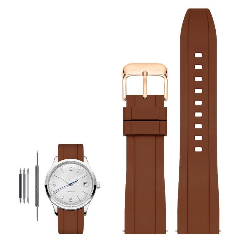 High quality fluororubber strap for Tissot Rado Rolex Tudor Jaeger series watchband quick release silicone watch strap 20mm