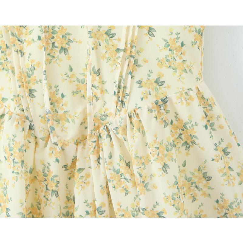Elegant Printed Halter Dress - European & American Style, Versatile & Fashionable