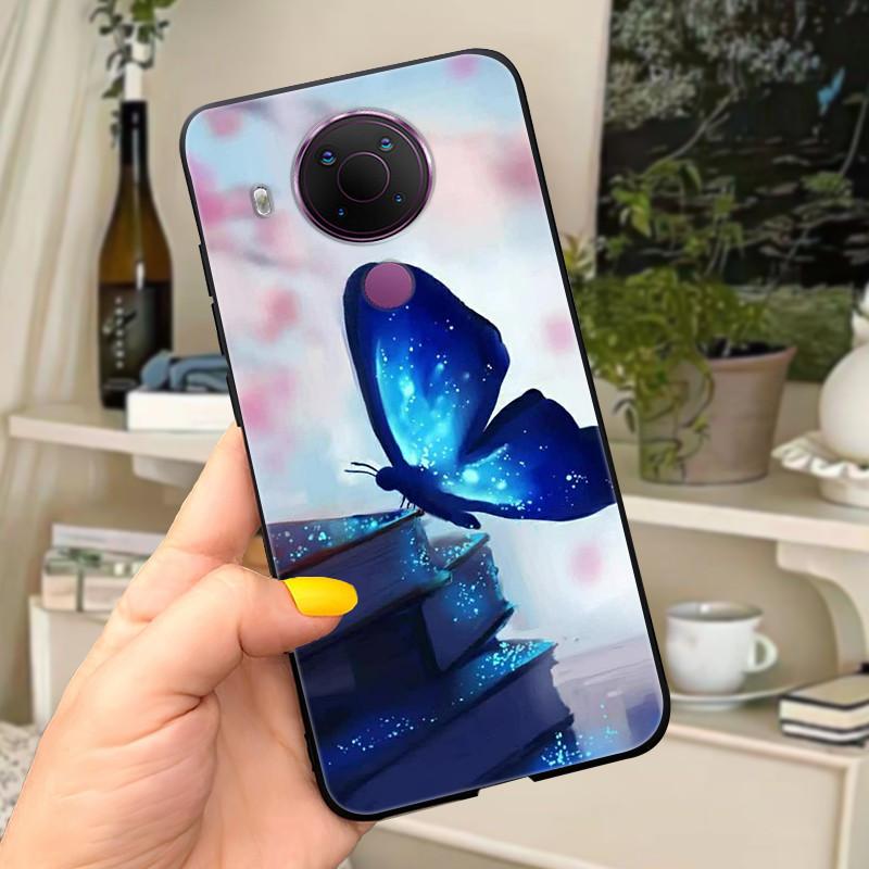 For Nokia 5.4 Case Soft Black Silicone Phone Back Cover For Nokia 5.4 Case Nokia5.4 TA-1333 TA-1340 TA-1337 TA-1328 TA-1325 Cat