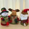 Christmas Wrap Box 3pcs Christmas Boxes Snowman Santa Doll Candy Boxes For Xmas Holiday Party Favors Bags Supplies Decoration Stocking Stuffer Candy