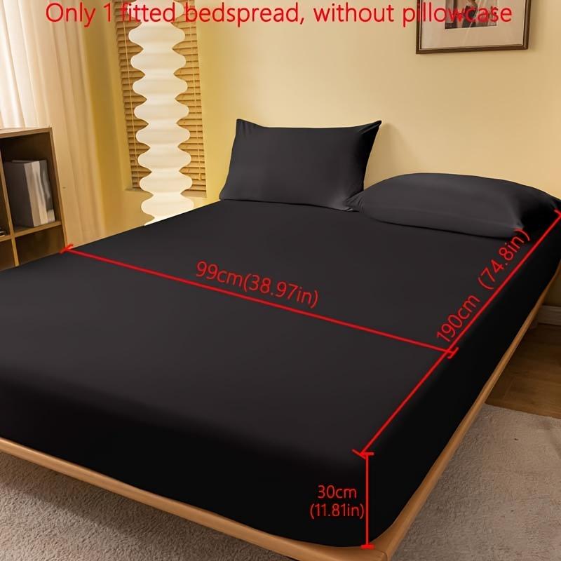 1 Solid Color Brushed Sheet (pillowcase Not Included), Soft and Comfortable Bedding Mattress Protector for Bedroom, Guest Room, with Deep Pockets