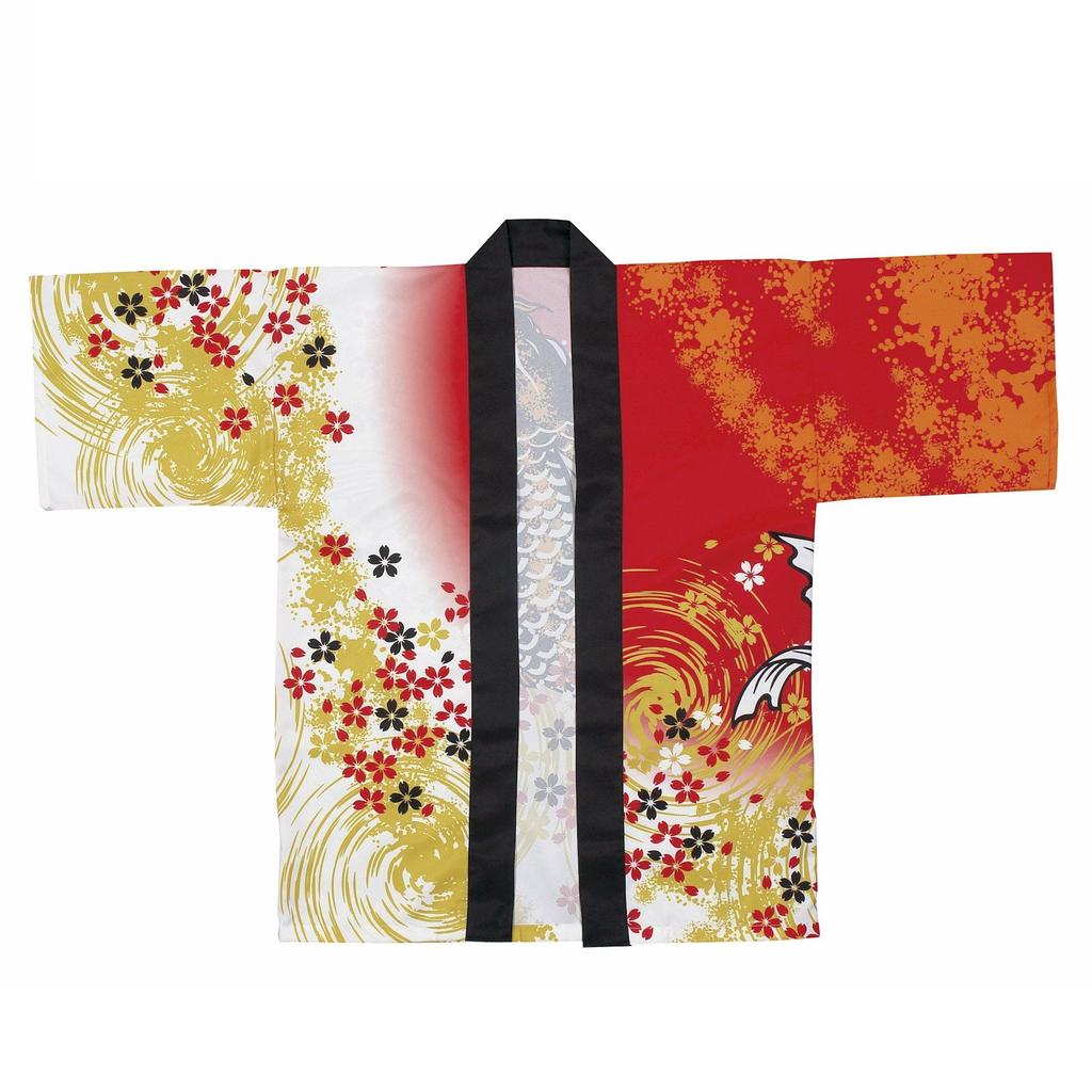 [Asakusa Kimono Market] Festival Hanten "Koi" (Carp) [Men's] [Women's] Unisex Happi Coat Festival Hanten Costume Outfit Dance Theater Costume