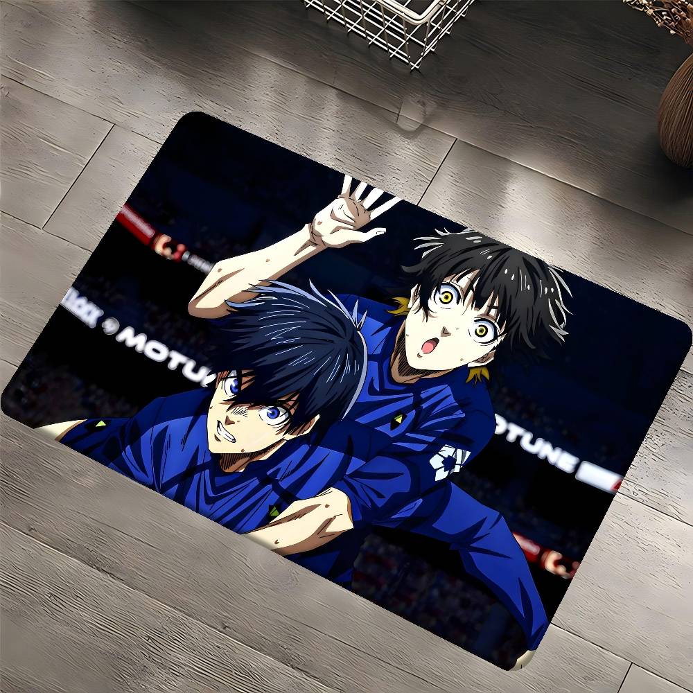 

Anime B-Blue L-LockS Kitchen Mat Kids Room Bedroom Decoration Balcony Anti-Slip Doormat Living Room Alfombra 40x60 cm