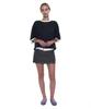 PARTIMENTO WOMEN Linen Oversized Ringer Crewneck Knit_Navy