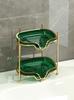 Luxurious Soap, Toilet Soap Box, Soap Dish, Drain, No Punching, Toilet Storage Rack, Household Nail Free Storage Rack