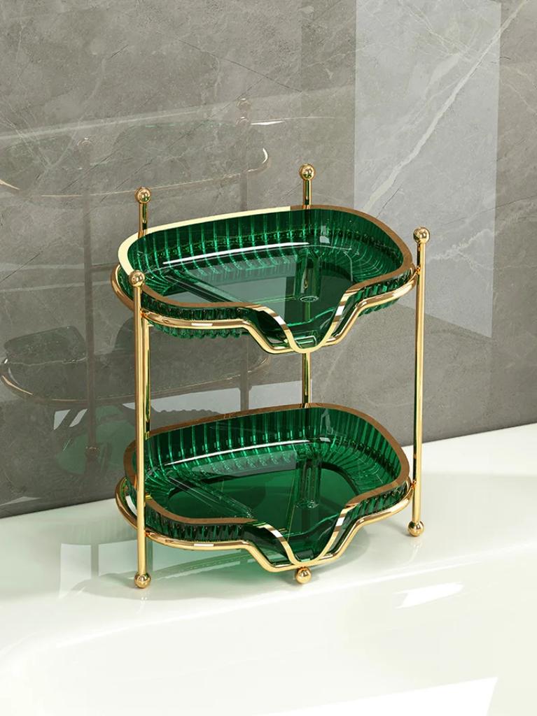 Luxurious Soap, Toilet Soap Box, Soap Dish, Drain, No Punching, Toilet Storage Rack, Household Nail Free Storage Rack