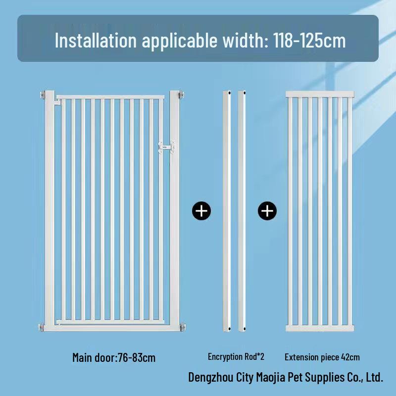 Large No-Drill Pet Gate: Dog Isolation, Cat Guardrail, and Anti-Cat Barrier