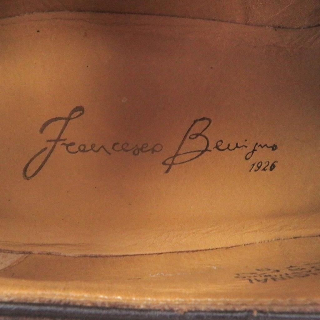 Ausgezeichnete FRANCESCO BENIGNO Schnürschuhe Perforiertes braunes Leder Herren 6 Gebraucht