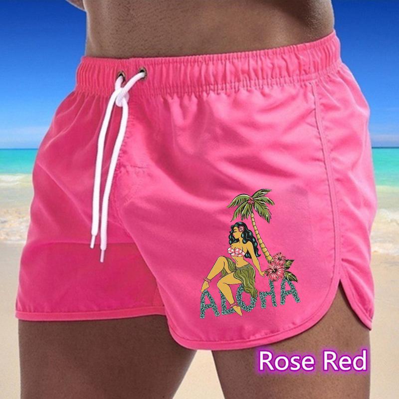 BBK-76 Summer New Men's Quick-Drying Swim Trunks Sports Pants Swimwear Beach Shorts Jogging Shorts Sports Creative Basketball Print