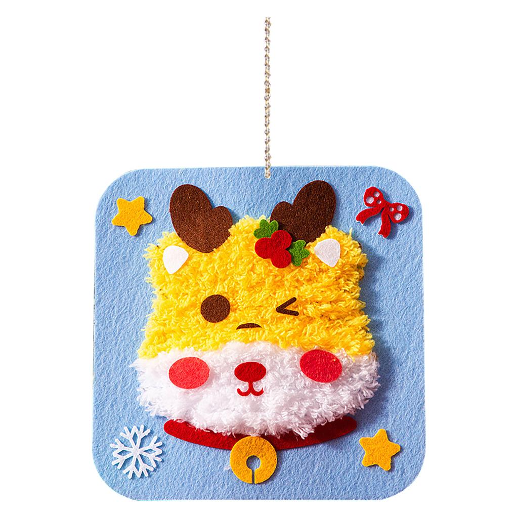 DIY Christmas Embroidery Kit Christmas DIY Craft Kit, Santa Ornament Sewing Project, Kids Arts And Crafts Activity Set
