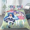 New Lucky Star 3D Print Anime Girl 3 PCS Duvet Cover Set Fashion Bedding Sets Comforter Duvet Cover Pillowcase Home Textiles