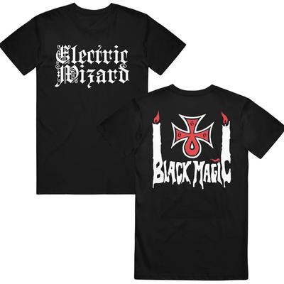 Electric Wizard Band Black Magic 2 Sides BLACK 100% Cotton T-shirt Mens Tees Top Unisex 2F01