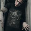 Skulls Shirt, Skeleton Shirt, Goth Shirt, Halloween Shirt, Skull T-Shirt, #26
