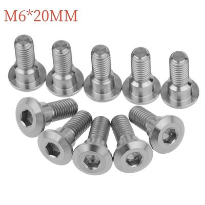 1ks 6ks 12ks M6 x 20mm Ti Skrutky pre kotúčové brzdy Pre Suzuki GSXR Pre Yamaha R1 R6R1 R6 YZF Skrutky kotúčových bŕzd Motocyklové diely