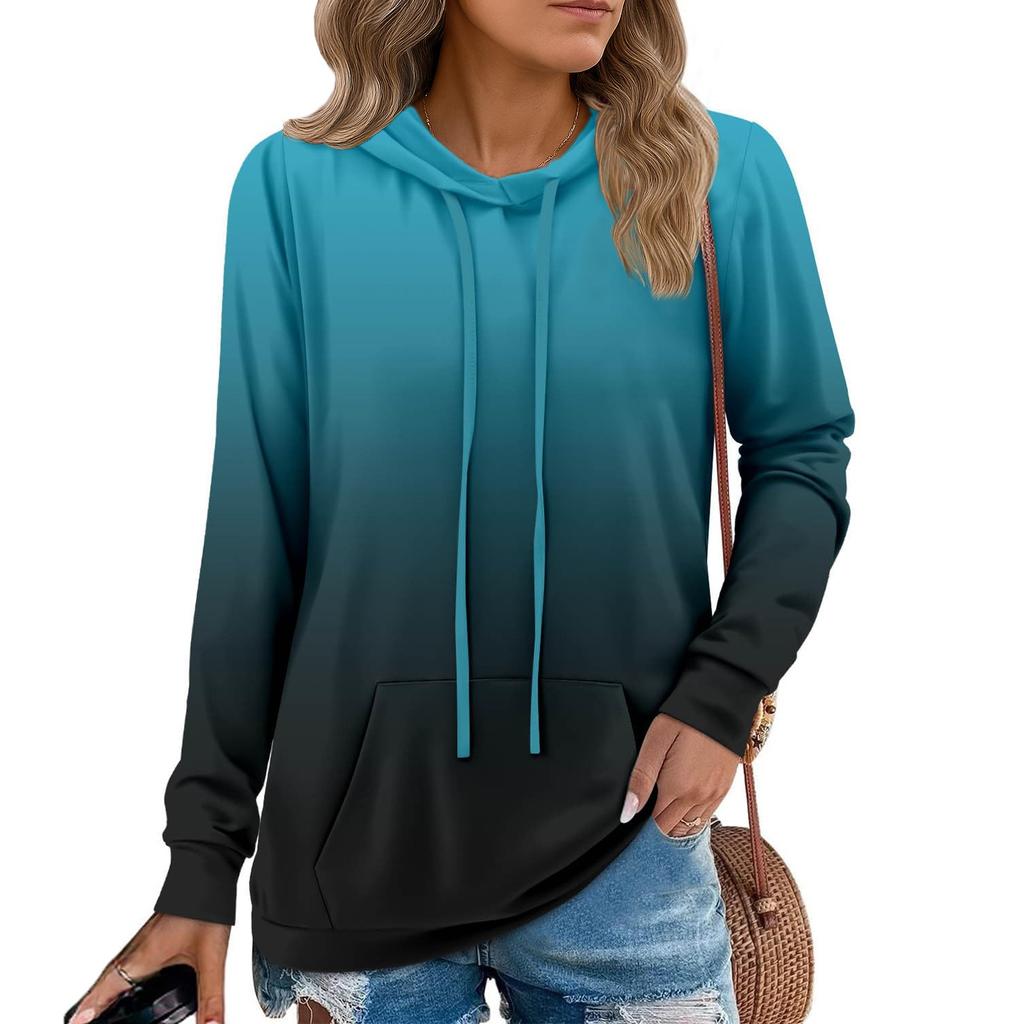 Womens Pullover Hoodies Teen Girls Fashion Hooded Sweatshirt Womans Fall Tunic Top