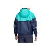 Nike Color Block Letter Print Hooded Zip-Up Loose Long Sleeve Jacket Men jackets Blue DA0002-411