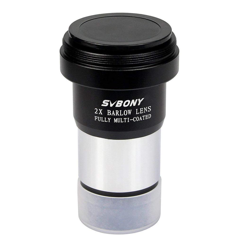 SVBONY Barlow Lens 2X Astronomical Telescope Accessory M42 Thread Camera Connection Interface Correction Lens for Telescope Eyepieces Metal Barlow