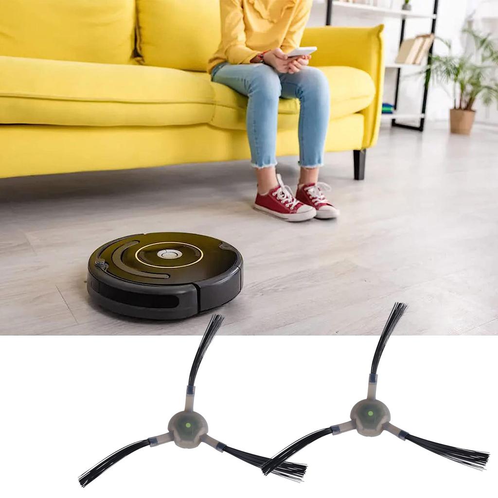 4 Pair 3-Armed Side Brushes for Lefant M210 M210S M210B M213 Vacuum Cleaner Side Brush Replacement Accessories