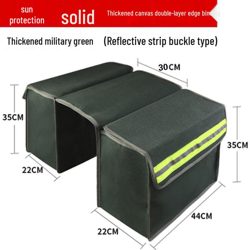 Thick Canvas Motorcycle Saddlebag & Crossbody Tool Bag