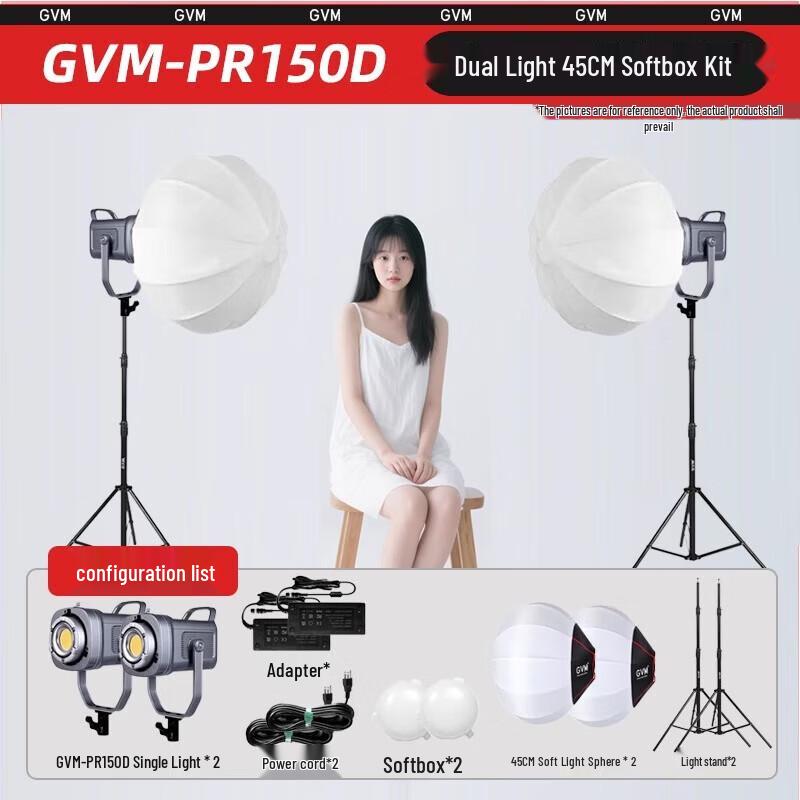GVM 150W RGB LED Photography Spotlight Kit