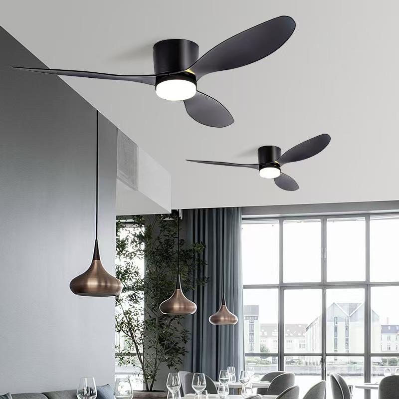 Nordic Silent Ceiling Fan Light for Home, Restaurant, and Commercial Use