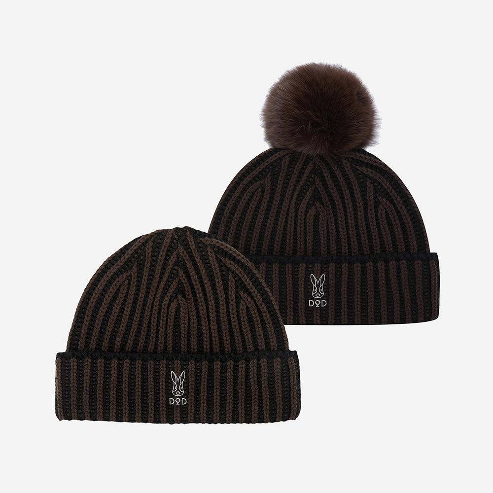 DOD Cozy Pom-Pom Beanie (Black)