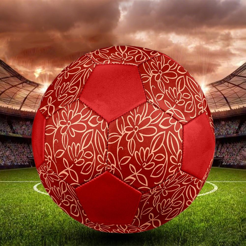 1PC Floral Signage Soccer Ball Size 5 Football Machine Sewn Indoor/Outdoor Universal Football Gift W34