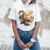 Naughty Jamnik Grupowanie T Shirt z nadrukiem Fashion Women S Short Sleeve Female Casual Tees Funny