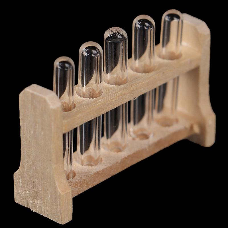Dollhouse Miniature 1:12 Toy Miniature Furniture Laboratory Test Tube Rack Set