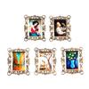 Dollhouse Miniatures 1/12 European Vintage Picture Frame Hanging Famous Painting Mural Wall Picture Photo Frame Simulation Model