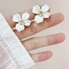Kamelie Mückenspirale Halter Perlenblume Retro Ohrclips Ohrringe - Kein Piercing erforderlich