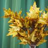 Fall Artificial Maple Leaf Flowers Bouquet for Home Room Decor Wedding Marriage Party Decoration Fake Plant Garden Vase Ornament