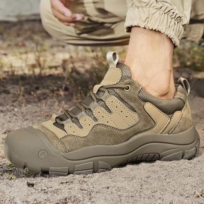 Autumn Men Outdoor Comfortable Lace Up Hiking Wear-resistant Anti Slip Casual Shoes Brand Men Rubber Outsole Sports Shoe